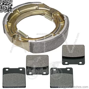 Front Brake Pads & Rear Brake Shoes for Suzuki VS750GLP Intruder 750 1988-1991