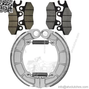 Front & Rear Brake Pads Shoes for Kawasaki KLF300 Bayou 300 4X4 2001-2005