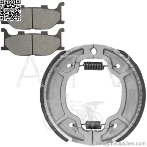 Front Brake Pads & Rear Brake Shoes for Yamaha XVS250 Drag Star Ds250 2000-2005