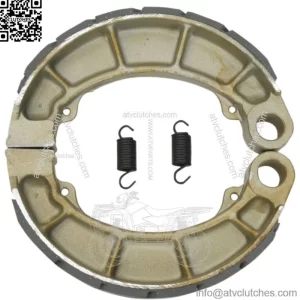 Grooved Brake Shoes Rear for HONDA TRX420FM FourTrax Rancher 4x4 ES 2007-2015 (For: Honda FourTrax Foreman 400)