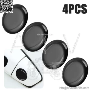 4Pcs Black Car Parts Door Lock Keyhole Stickers Cover Protector Car Accessories (For: Ford F-150)