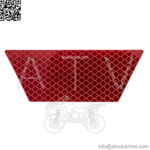 Polaris Ranger Reflector Decal, Red, Genuine OEM Part 7179088, Qty 1