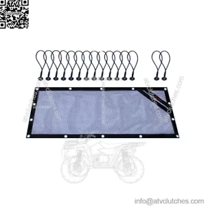 UTV RZR Rear Window Net - Sunshade with Soft Mesh, Block Dust, Dirt, Mud & Debris, UV Protection but Air Free. Easy Install on RZR 570 800 900 1000 XP Turbo (2 Seater 2015-2022) XP 1000 (2014-2021)