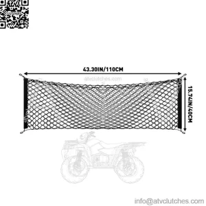 110*40cm Trunk Cargo Net Nylon Mesh for Ford F150 Silverado GMC Sierra Dodge RAM (For: More than one vehicle)