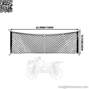 110*40cm Trunk Cargo Net Nylon Mesh for Ford F150 Silverado GMC Sierra Dodge RAM
