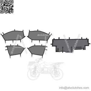 Window Nets Set & Rear Mesh Sunshade for Can-Am Maverick X3 MAX 4-Door (2017-2023)
