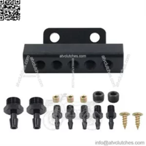 Car modified turbo exhaust pressure relief valve to improve vacuum intake manifold 5-port adapter seat vacuum manifold