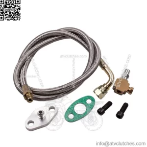 T3 T4 T3/T4 T04E T70 GT35 turbocharger oil inlet repair kit 1/8 NPT 4an