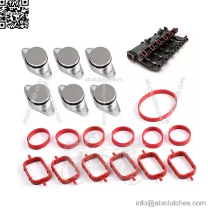 BMW Diesel Engine Vortex Swirl Flap Repair Kit 33MM 6PCS with Leather Ring #Silver