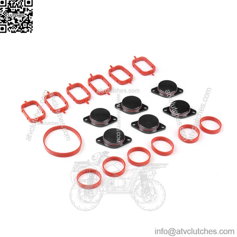 BMW Diesel Engine Eddy Swirl Flap Repair Kit 33MM 6PCS with Leather Ring #Black