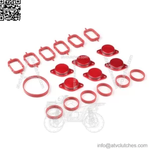 BMW Diesel Engine Eddy Swirl Flap Repair Kit 33MM 6PCS with Leather Ring #Blue