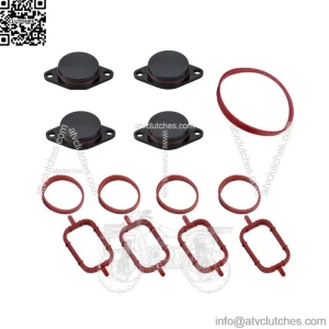 BMW Diesel Engine Vortex Swirl Flap Repair Kit 33MM 4PCS with Leather Ring #Black