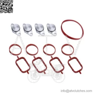BMW Diesel Engine Vortex Swirl Flap Repair Kit 22MM 4PCS with Leather Ring #Silver