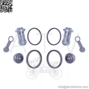 2x Front Brake Caliper Repair Kits for Yamaha YFM400A Kodiak 00-04 K&L 32-1593