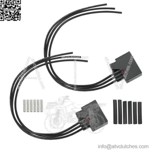 2X Front Turn Signal Light Connector Plug Harness For Jeep Wrangler JK 2007-2018