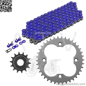 Blue Drive Chain And Sprockets Kit for Honda TRX450R Sportrax 450 2X4 2004 05 (For: Honda)
