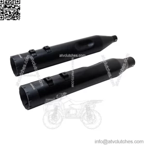 Firebrand Exhaust 4 1/2" Monarch Slip-On Muffler For Harley Touring