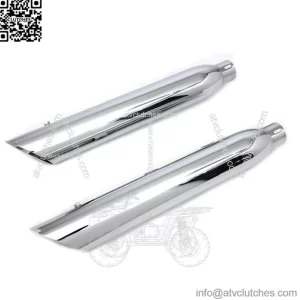Chrome 3" Side Slash Muffler Slip On Exhaust Set 2014+ Harley Sportster XL (For: Harley-Davidson)