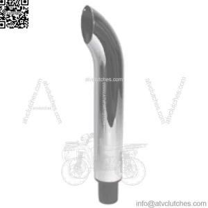 Chrome Curved Stack Muffler Pipe Fits IH/Fits FARMALL Super H M MTA 300 400 450