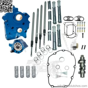 M8 Cam Plate Oil Pump Kit Package Chrome 475C Chain Harley Touring Softail W (For: Harley-Davidson)