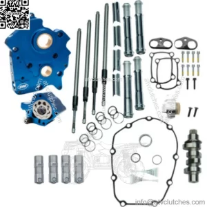 M8 Cam Plate Oil Pump Kit Package Chrome 465C Chain Harley Touring Softail (For: Harley-Davidson)