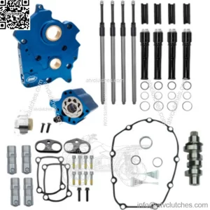 M8 Cam Plate Oil Pump Kit Package Black 475C Chain Harley Touring Softail (For: Harley-Davidson)