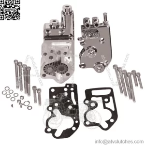 OE 26190-73 Chrome Oil Pump Complete Kit Harley Big Twin Shovelhead Evo 73-91 (For: Harley-Davidson)
