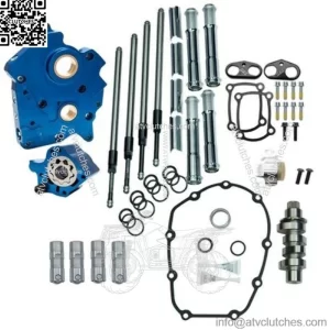 M8 Cam Plate Oil Pump Kit Package Chrome 465C Chain Harley Touring Softail W (For: Harley-Davidson)