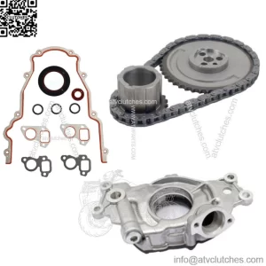 New LS High Volume Oil Pump Parts Change Kit+Gaskets &Timing Chain RTV 5.3L 6.0L (For: More than one vehicle)