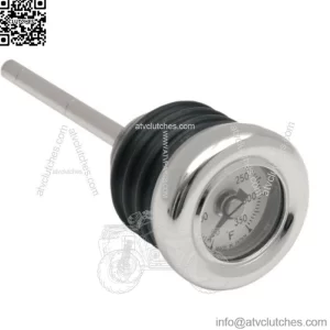 Drag Chrome Oil Plug Tank DipStick Filler Temperature Gauge Harley Softail 00-17 (For: Harley-Davidson)