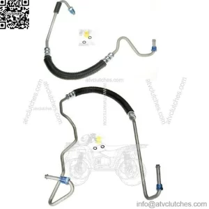 Set of 2 Power Steering Pressure Line Hoses Assemblies Pair for Chevy Chevrolet (For: More than one vehicle)