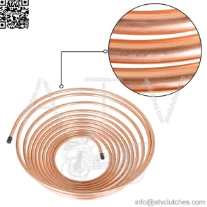 5/16" 25 Foot Roll Coil Brake Fuel and Trans Line Tubing Copper Plated