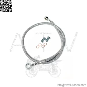 Streamline Steel Braided Rear Brake Line Stock Length Clear TRX250R TRX 250R