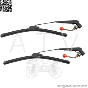 2PCS Manual Hand Operated Windshield Wiper for Polaris Range XP Honda Can AM X3
