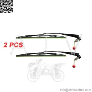 2PC UTV Manual Operated Windshield Wiper for Can Am X3 Polaris Ranger 570 RZR
