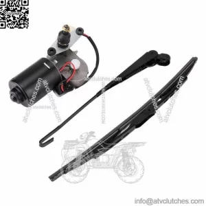 UTV 12V Electric Windshield Wiper Motor Kit for Polaris Kawasaki Hard Coated