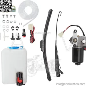 UTV 12V Electric Windshield Wiper Motor Kit Washer Bottle For Can Am Maverick X3 (For: John Deere Gator CS)