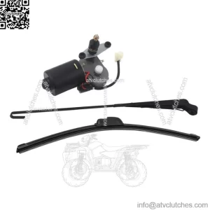 For Polaris RZR Ranger Kawasaki MULE UTV 12V Electric Windshield Wiper Motor Kit