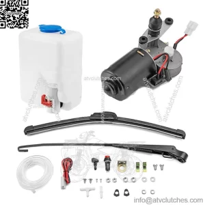UTV 12V Electric Windshield Wiper Motor Kit Washer Bottle For Can Am Maverick X3 (For: More than one vehicle)