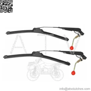 2PCS Manual Hand Operated Windshield Wiper Universal for Polaris RZR XP Can Am (For: More than one vehicle)