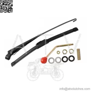 UTV Manual Hand Operated Windshield Wiper Rubber Blade Universal Replacement Kit (For: More than one vehicle)