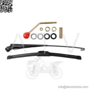 Set Universal UTV Manual Hand Operated Windshield Window Wiper Rubber Blade 16" (For: More than one vehicle)