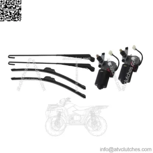 UTV 12V Electric Windshield Wiper Motor Kit for Polaris RZR Ranger 900 Kawasaki (For: More than one vehicle)