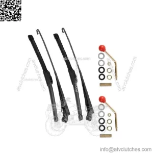 2Set UTV Manual Hand Operated Windshield Wiper for Honda Kawasaki Teryx Polaris (For: More than one vehicle)
