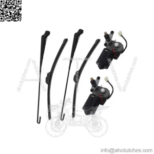 2Set UTV Electric Windshield Wiper Motor Kit for John Deere Gator/Kawasaki Mule (For: More than one vehicle)
