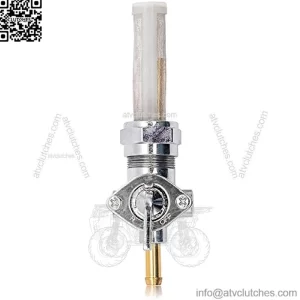 Onegercn 1975-2006 Harley Davidson 22mm Filtered Petcock STRAIGHT OUTLET Fuel Shut Off Valve - For Use with 1/4" ID Fuel Hose - Replaces HD Part # 62168-81