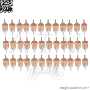 36 Pcs Universal Gas Inline Fuel Filter 1/4" x 5/16" For Kawasaki Kohler Briggs