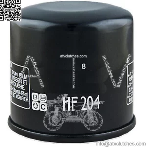 2 PACK OIL FILTER (BLACK) PART# HF204 NEW (For: Kawasaki Mule PROMX)