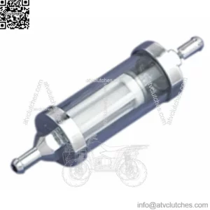 Universal Fuel Gas Gasoline Inline Motorcycle Filter Harley Custom 1/4" Line (For: Harley-Davidson)