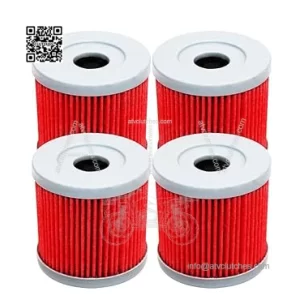 4 Pack Oil Filter for Suzuki DRZ400 2000-2017 LTZ400 QuadSport 2003-2016 LTR450 QuadRacer for ARCTIC CAT DVX400 2004-2008 for KAWASAKI KFX400 2003-2006 KLX400R KLX400SR 2013